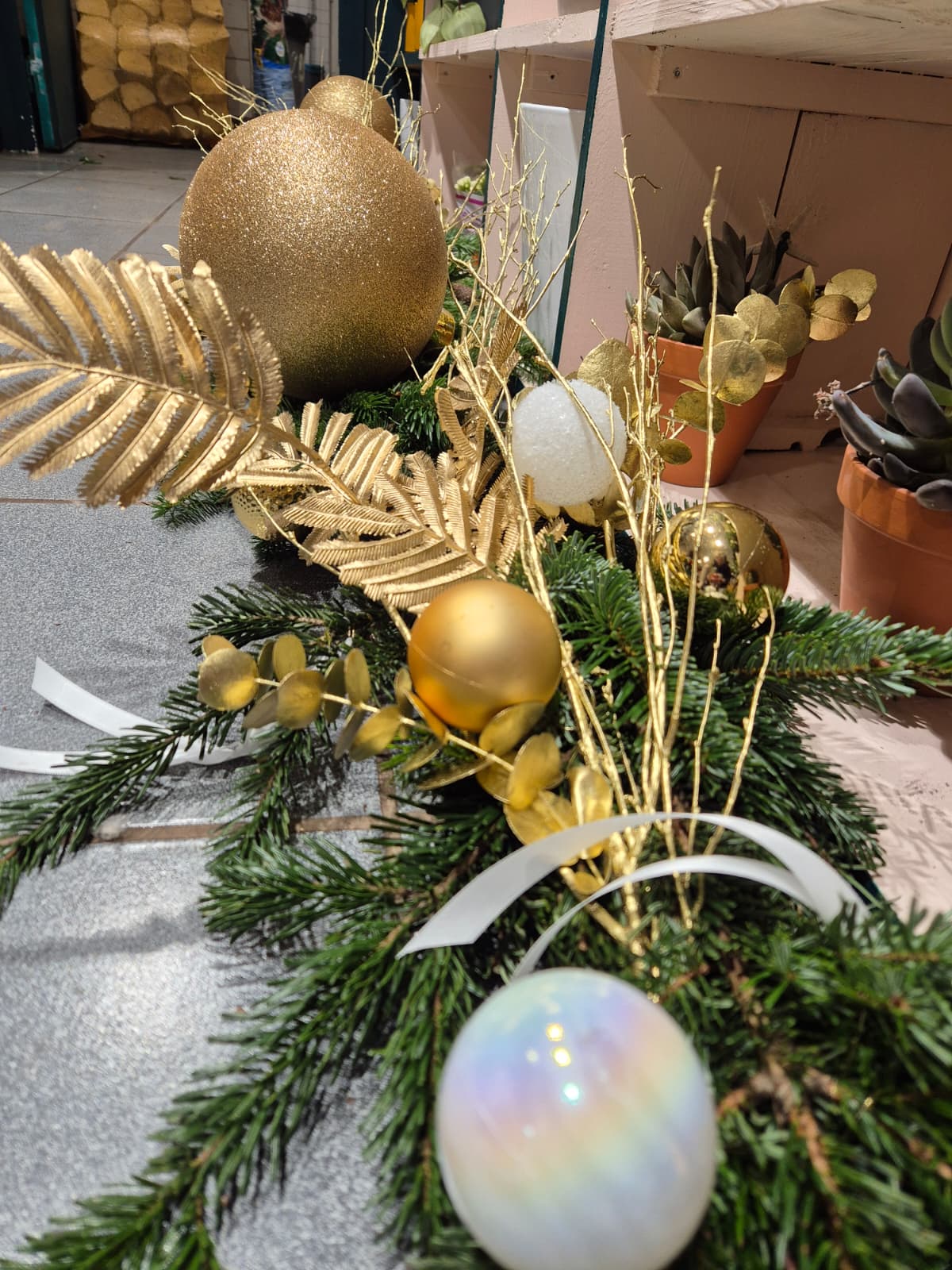 décoration artisanale Noël Oh Les fleurs