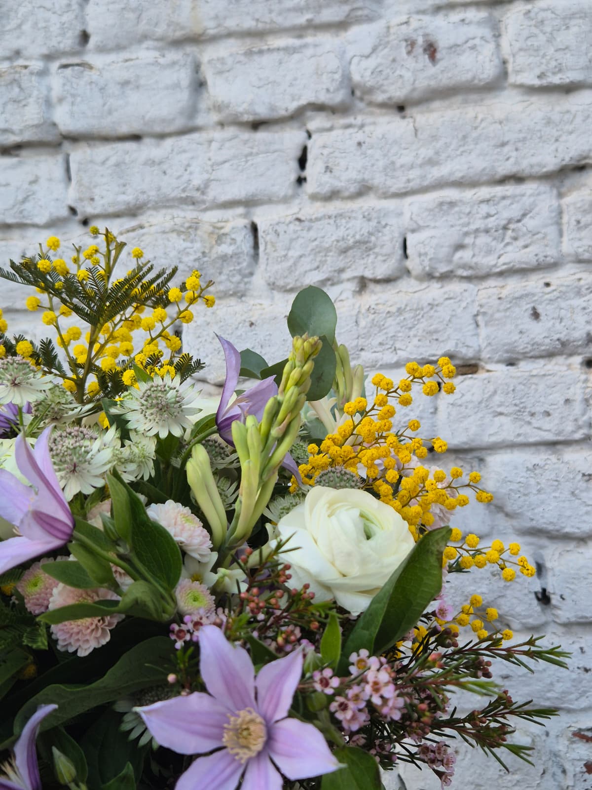 Bouquet d'hiver mimosa oh les fleurs