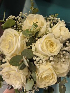 bouquet de fleurs mariage roses blanches Lille